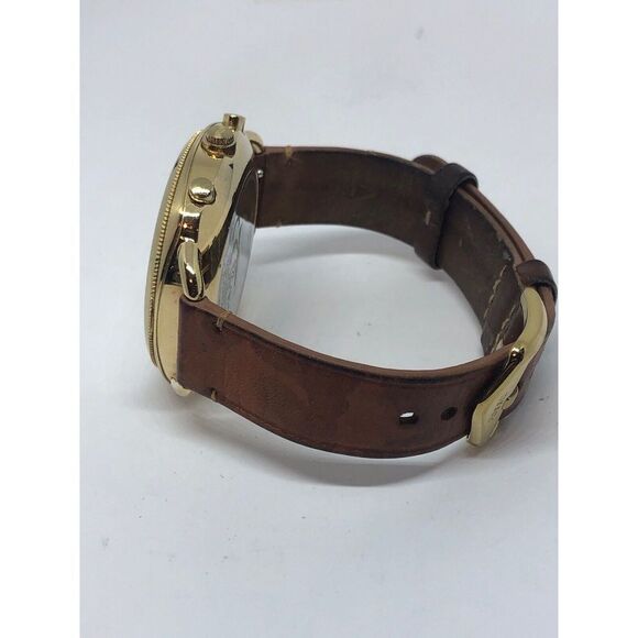 Fossil Q FTW1201 Women Brown Leather Analog Silver Dial Hybrid Smart Watch CM269 - Picture 8 of 9